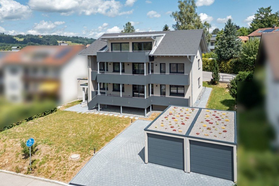 Ansicht S�d Dachgeschosswohnung Kempten