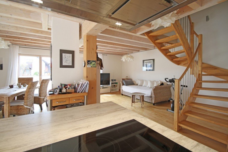 Treppe zum OG Einfamilienhaus Erkheim / Schlegelsberg