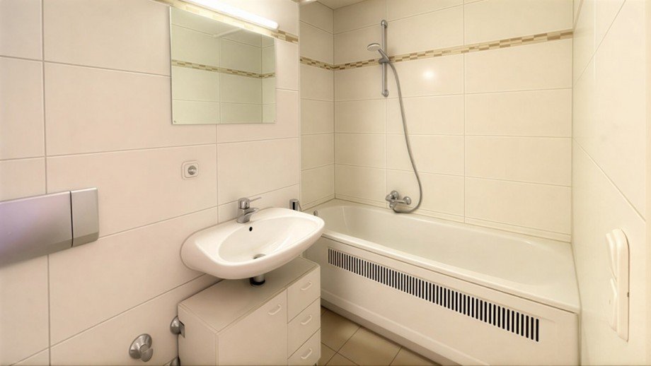 Bad mit Wanne Etagenwohnung Kempten