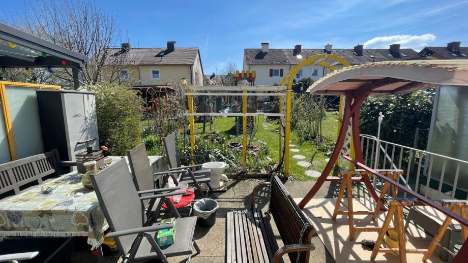 Terrasse und Garten Reihenmittelhaus Kempten