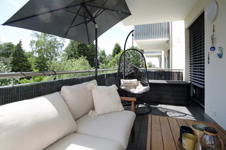 Balkon Richtung Norden Etagenwohnung Kempten / Lenzfried