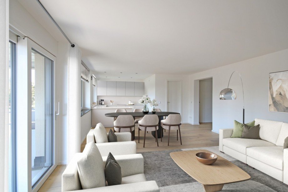 Wohnen_Essen_Kochen visualisiert Etagenwohnung Kempten