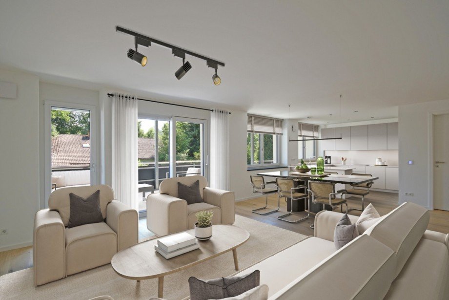 Wohnen visualisiert Erdgeschosswohnung Kempten