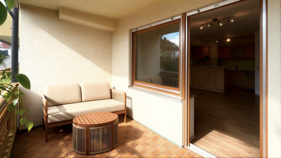 S�d-Balkon Etagenwohnung Kempten