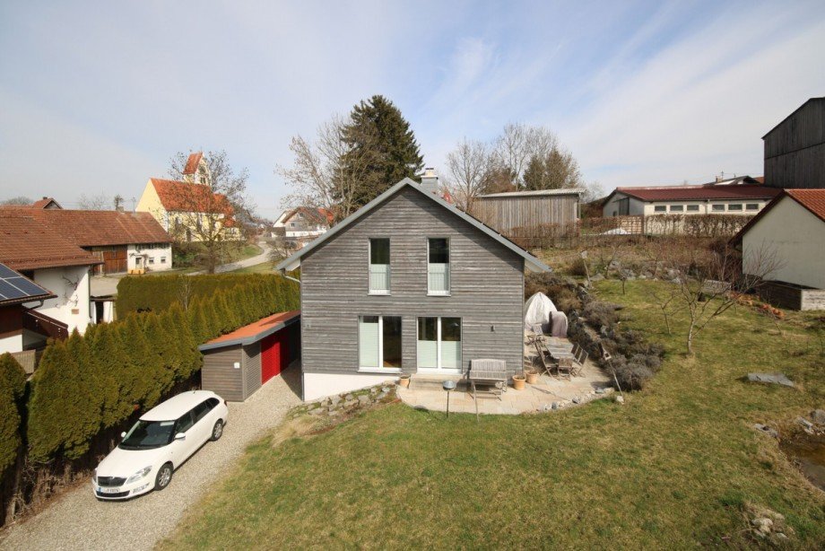 Ansicht West Einfamilienhaus Erkheim / Schlegelsberg