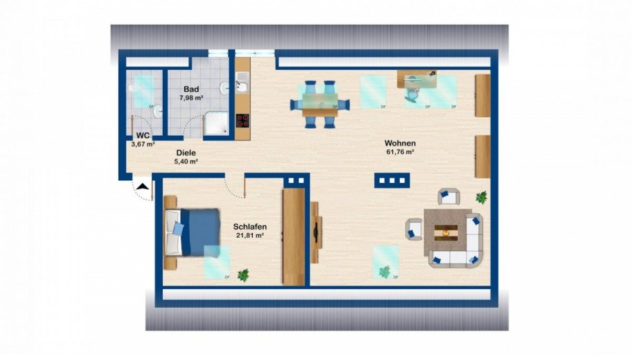 Grundriss Wohnung 12 Dachgeschosswohnung Kempten
