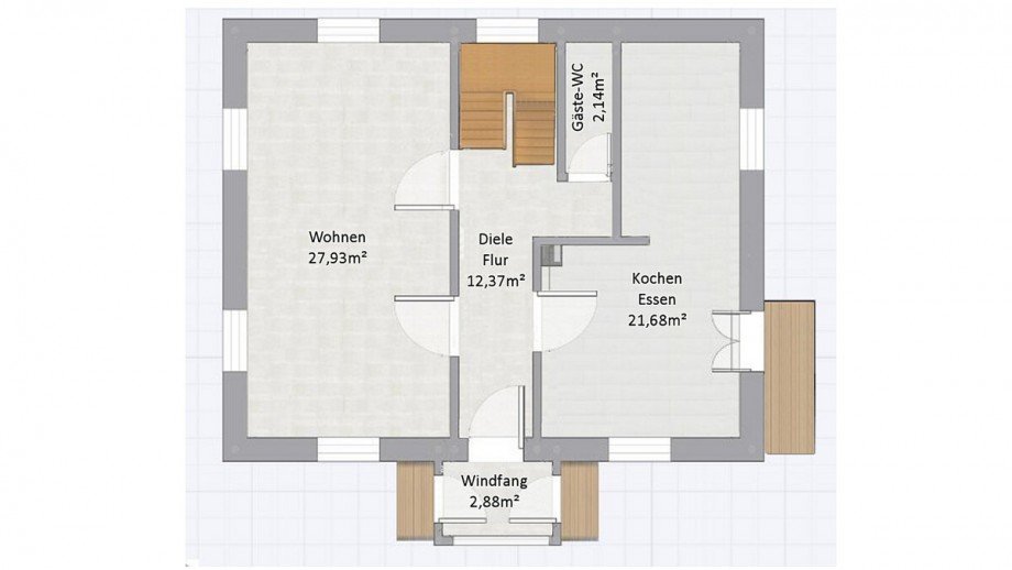 Grundriss Erdgeschoss Einfamilienhaus Kammlach
