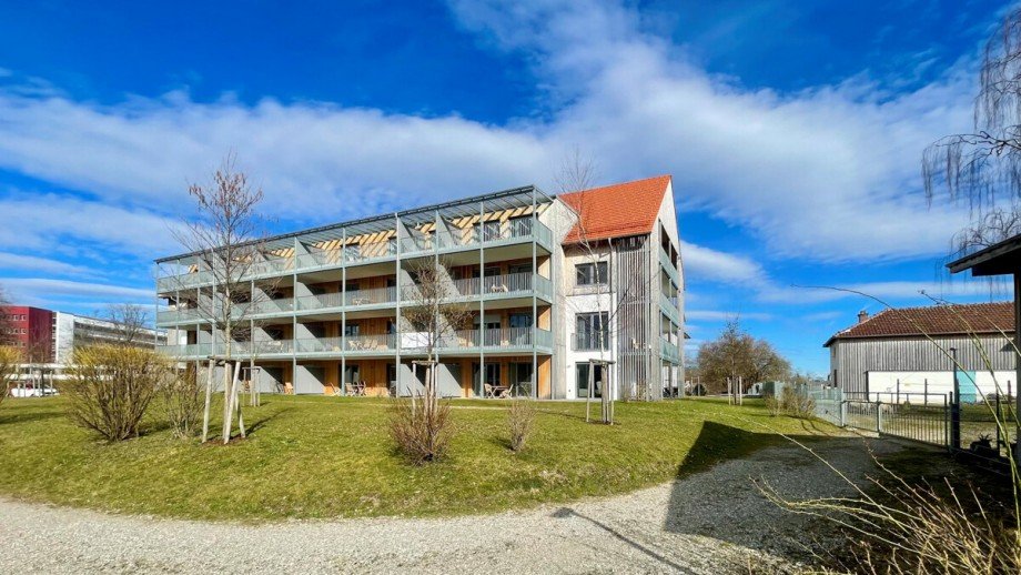 Ansicht von Westen Erdgeschosswohnung Kaufbeuren