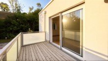 Balkon KF: 4-Zimmer Neubau Erstbezug - barrierefrei - Modernes Wohnen in ruhiger Stadtlage zum Hammerpreis!