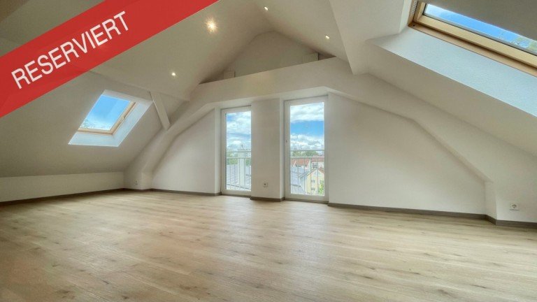 RESERVIERT Kempten Dachgeschosswohnung Architektur - Ambiente - Wohnen. Neu errichtete 2-Zi.-Wohnung mit moderner Ausstattung, Smart-Home