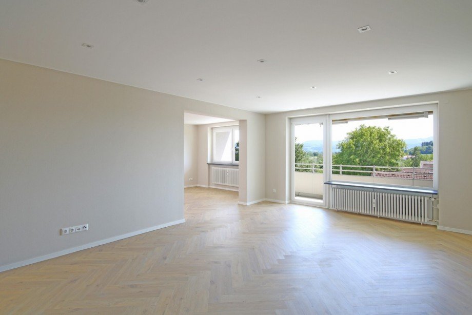 Wohnzimmer Dachgeschosswohnung Kempten