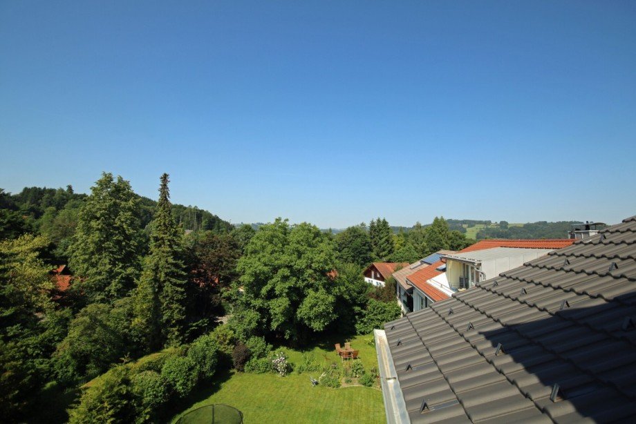 Ausblick nach Westen Dachgeschosswohnung Kempten