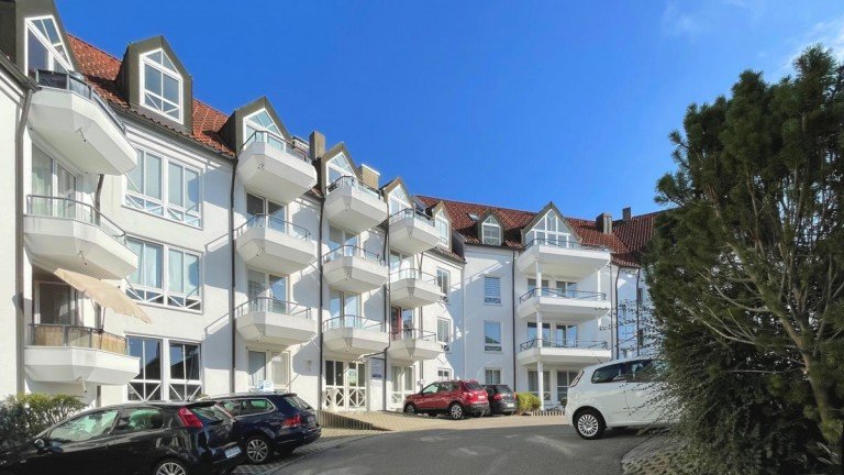 Ansicht von Westen Kempten Etagenwohnung Schickes 1-Zimmer-Apartment mit Einbauk�che, Balkon, Bad mit Wanne.N�he FH und Bahnhof - vermietet