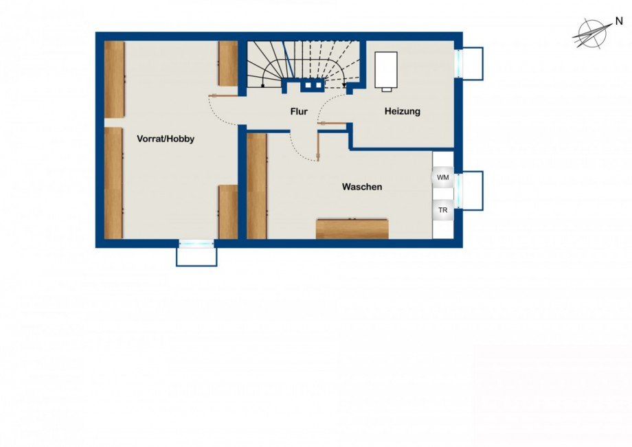 Kellergeschoss Reiheneckhaus Rettenberg