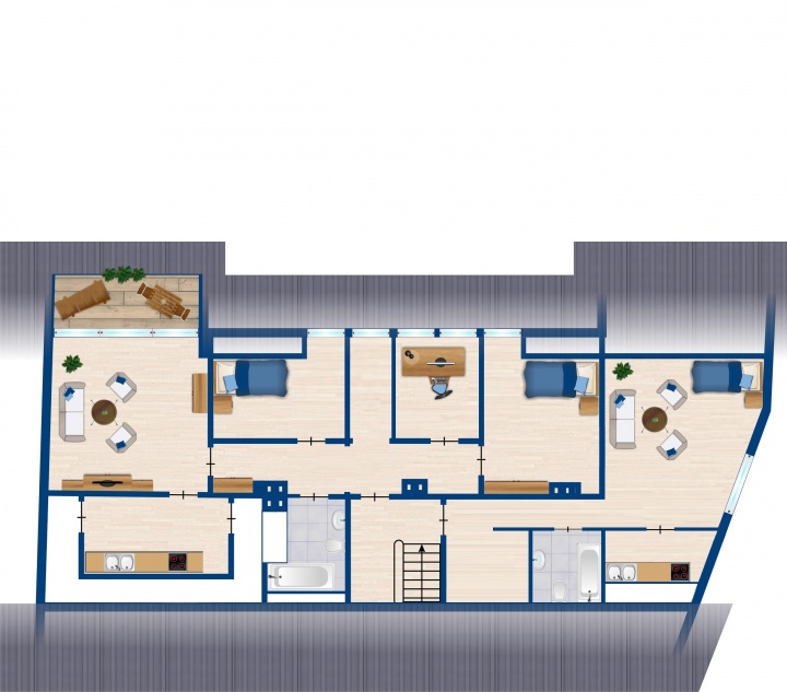 Dachgeschoss Haus Sonthofen