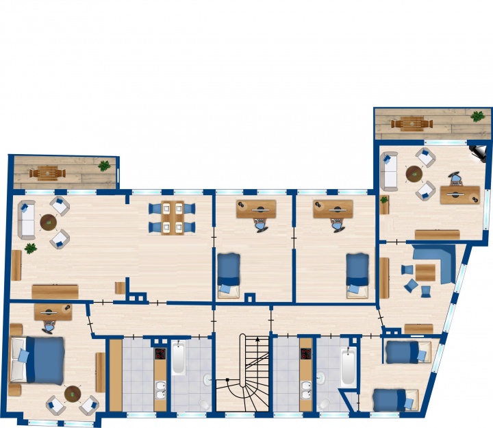 2. Obergeschoss Haus Sonthofen