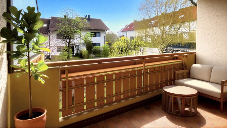 S�d-Balkon Etagenwohnung Kempten