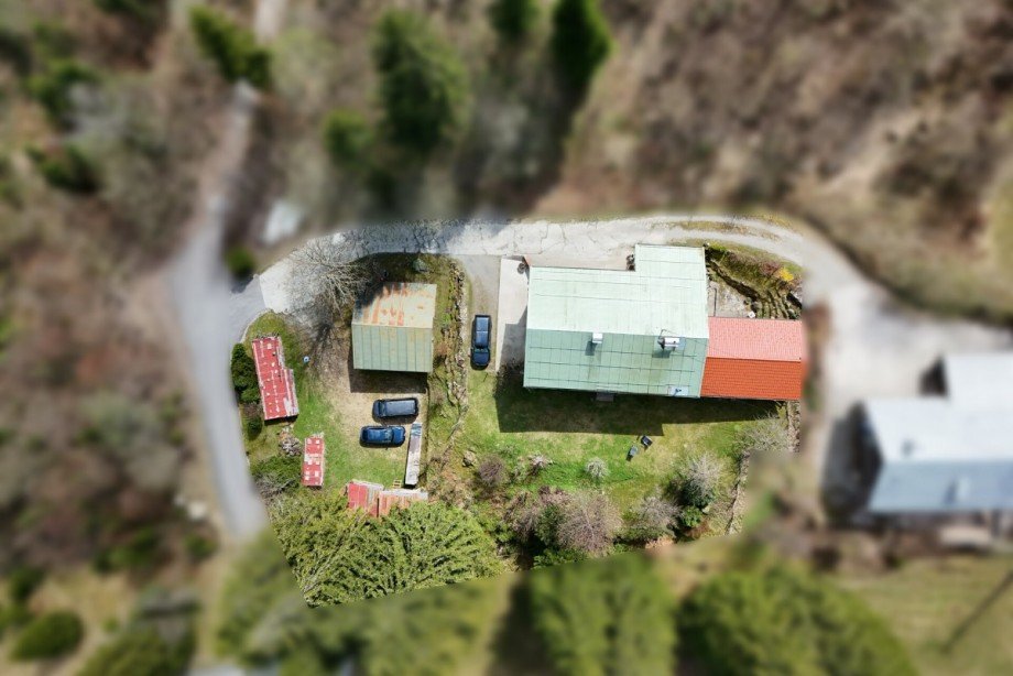 Draufsicht Grundst�ck Mehrfamilienhaus Blaichach / Gunzesrieder S�ge