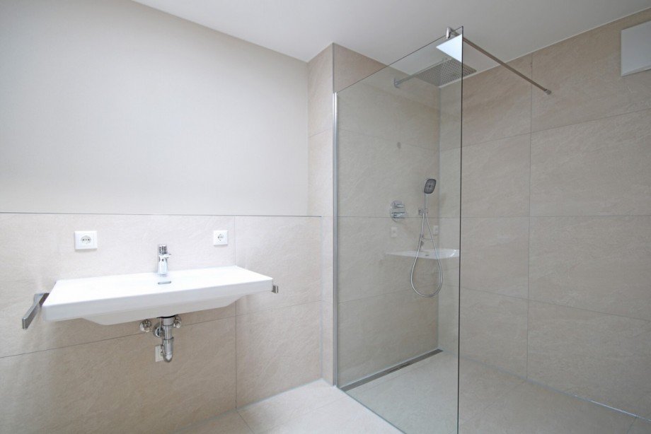 Begehbare Dusche Dachgeschosswohnung Kempten