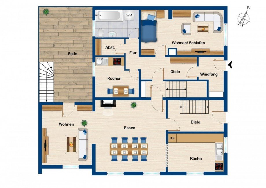 Erdgeschoss Einfamilienhaus Kempten