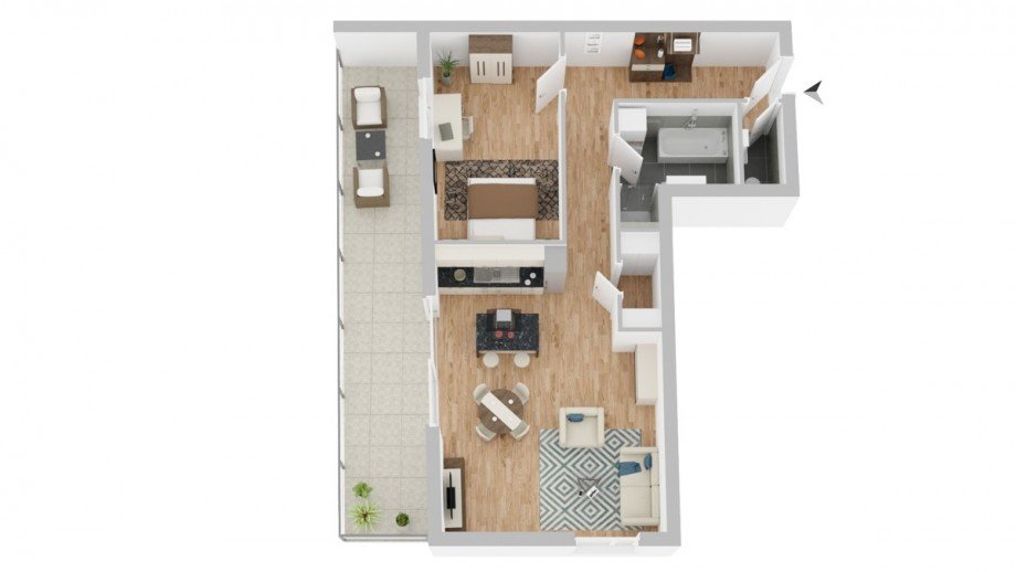 Grundriss WE15 Etagenwohnung Kaufbeuren