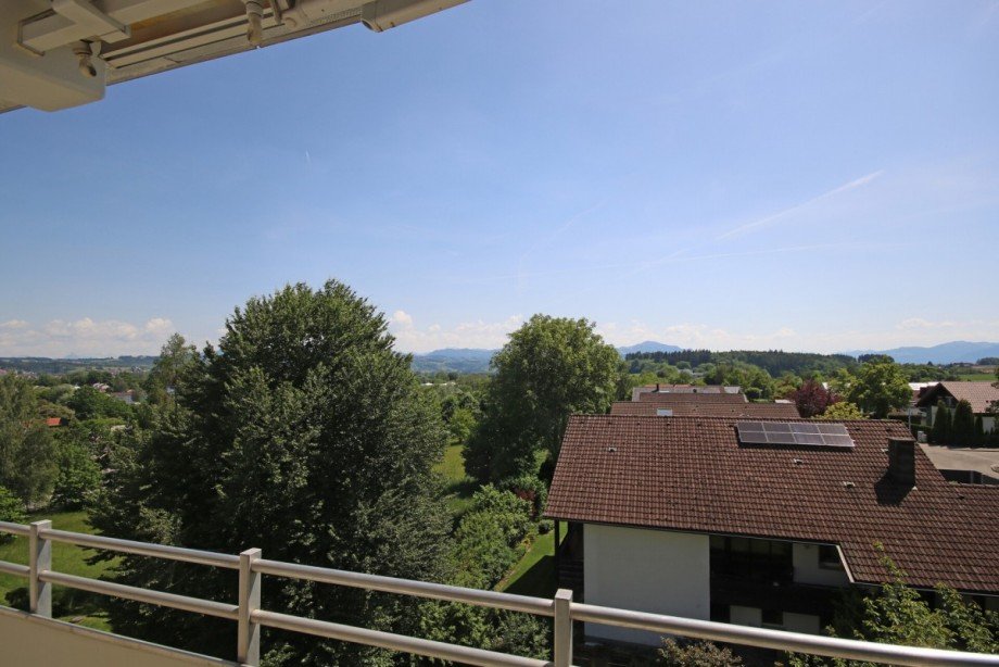Ausblick vom Balkon Dachgeschosswohnung Kempten